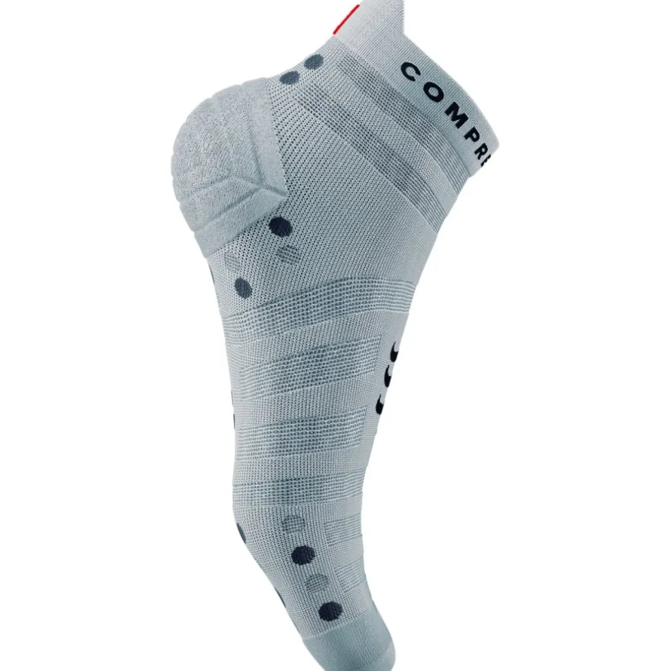 Compressport Pro Racing Compressiesokken v4.0 Ultralight Run Low - white/alloy