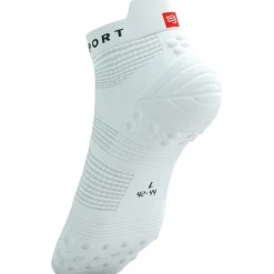Compressport Pro Racing Compressiesokken v4.0 Run Low - wit/zwart