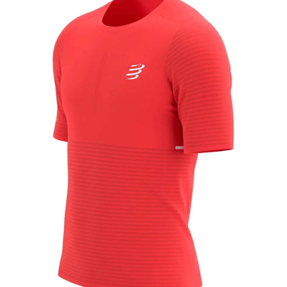 Compressport Pro Racing T-Shirt Heren - fluo red
