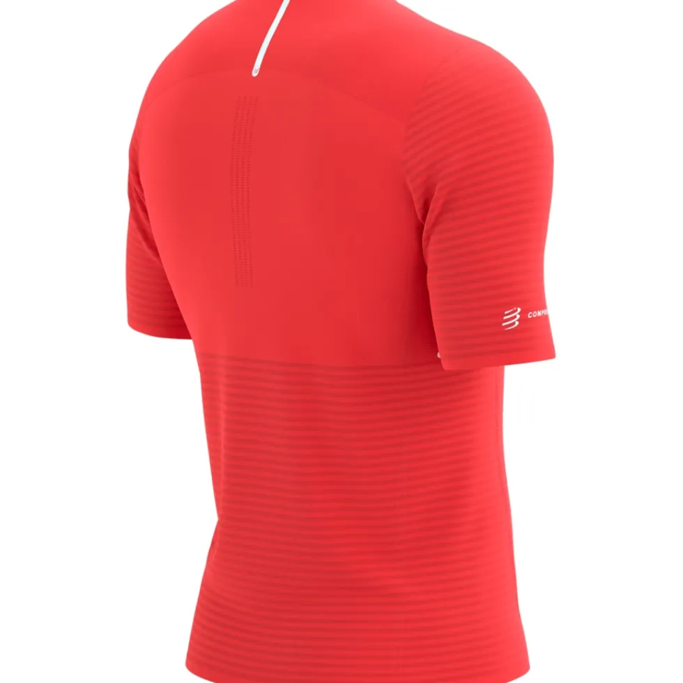 Compressport Pro Racing T-Shirt Heren - fluo red