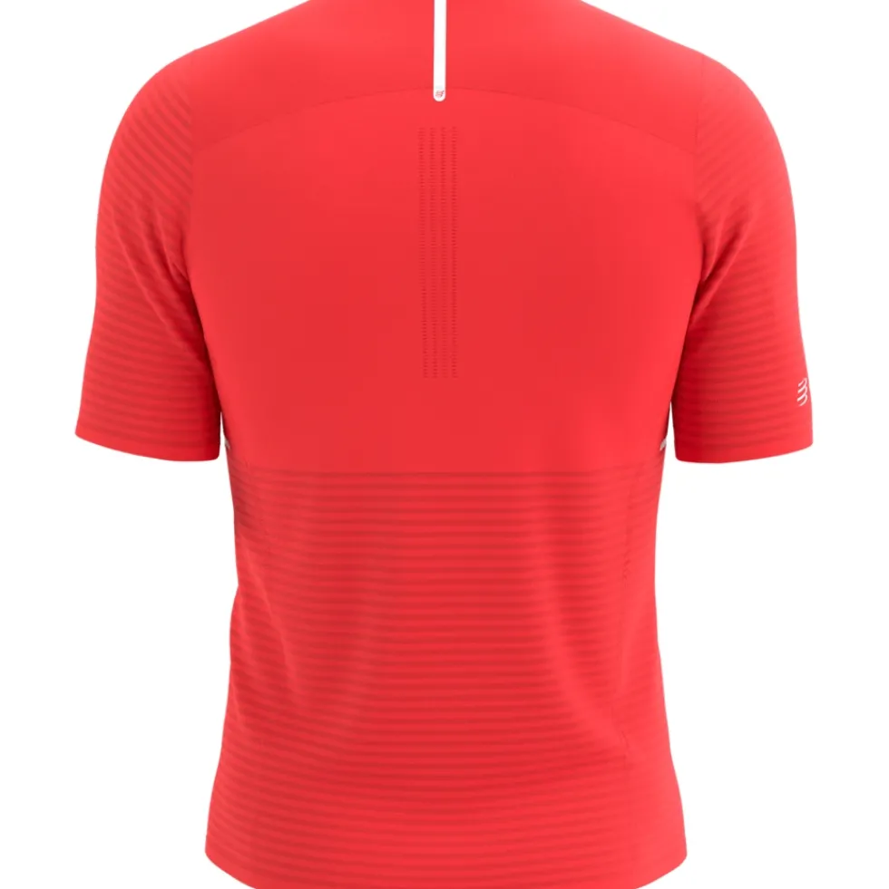 Compressport Pro Racing T-Shirt Heren - fluo red
