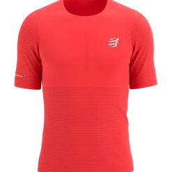 Compressport Pro Racing T-Shirt Heren - fluo red