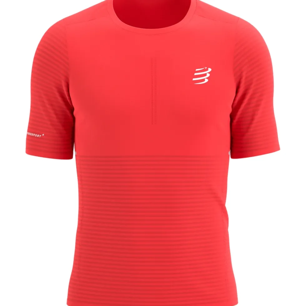 Compressport Pro Racing T-Shirt Heren - fluo red