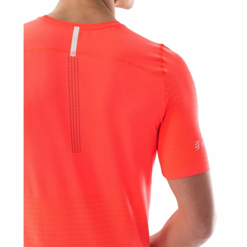 Compressport Pro Racing T-Shirt Heren - fluo red