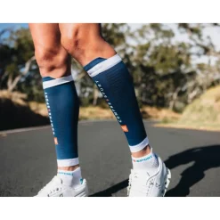 Compressport R2 3.0 Kuitcompressoren - estate blue/white