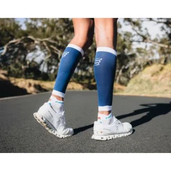 Compressport R2 3.0 Kuitcompressoren - estate blue/white