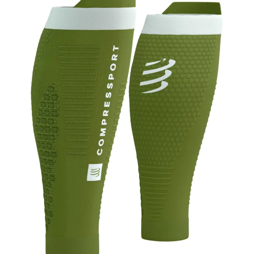Compressport R2 3.0 Kuitcompressoren - woodbine/white reflective