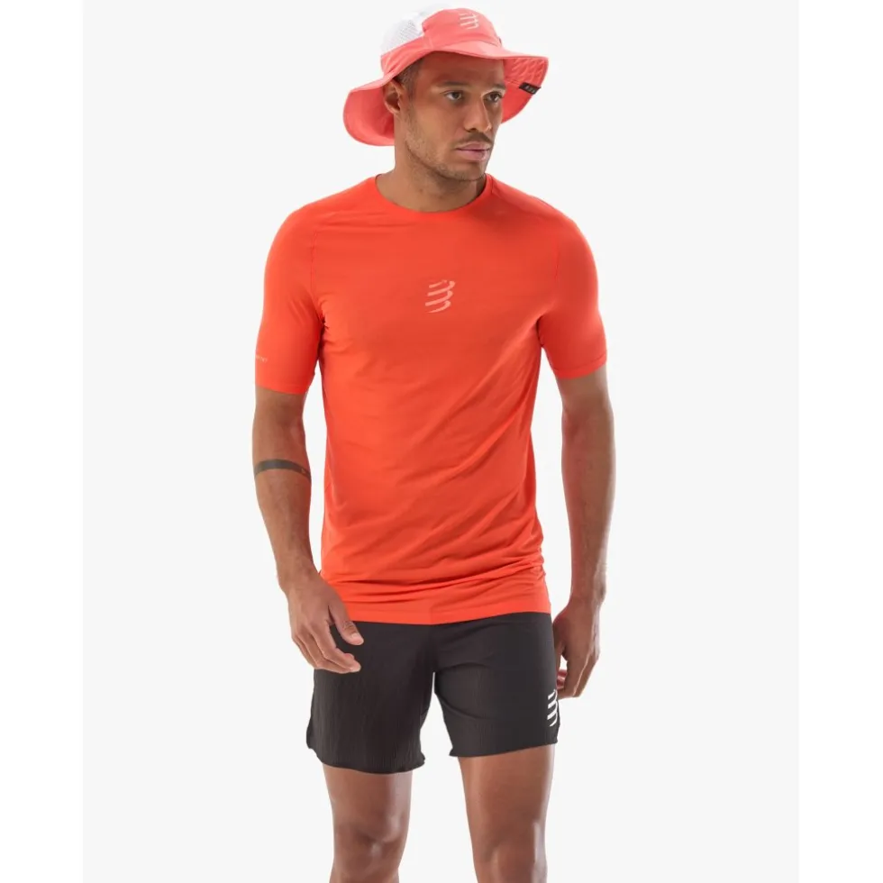 Compressport Trail Racing T-Shirt Heren - tigerlily