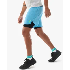 Broeken & Rokken < Compressport Trai Racing 2-in-1 hort Heren - nore bue
