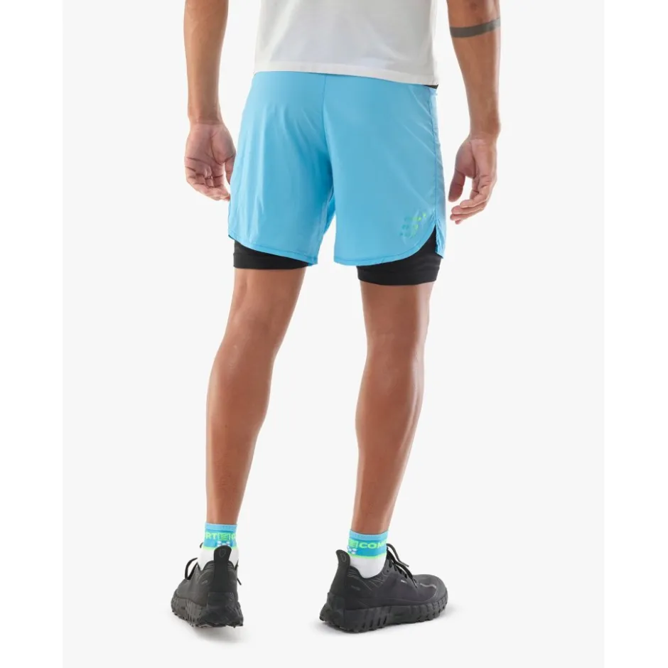 Broeken & Rokken < Compressport Trai Racing 2-in-1 hort Heren - nore bue