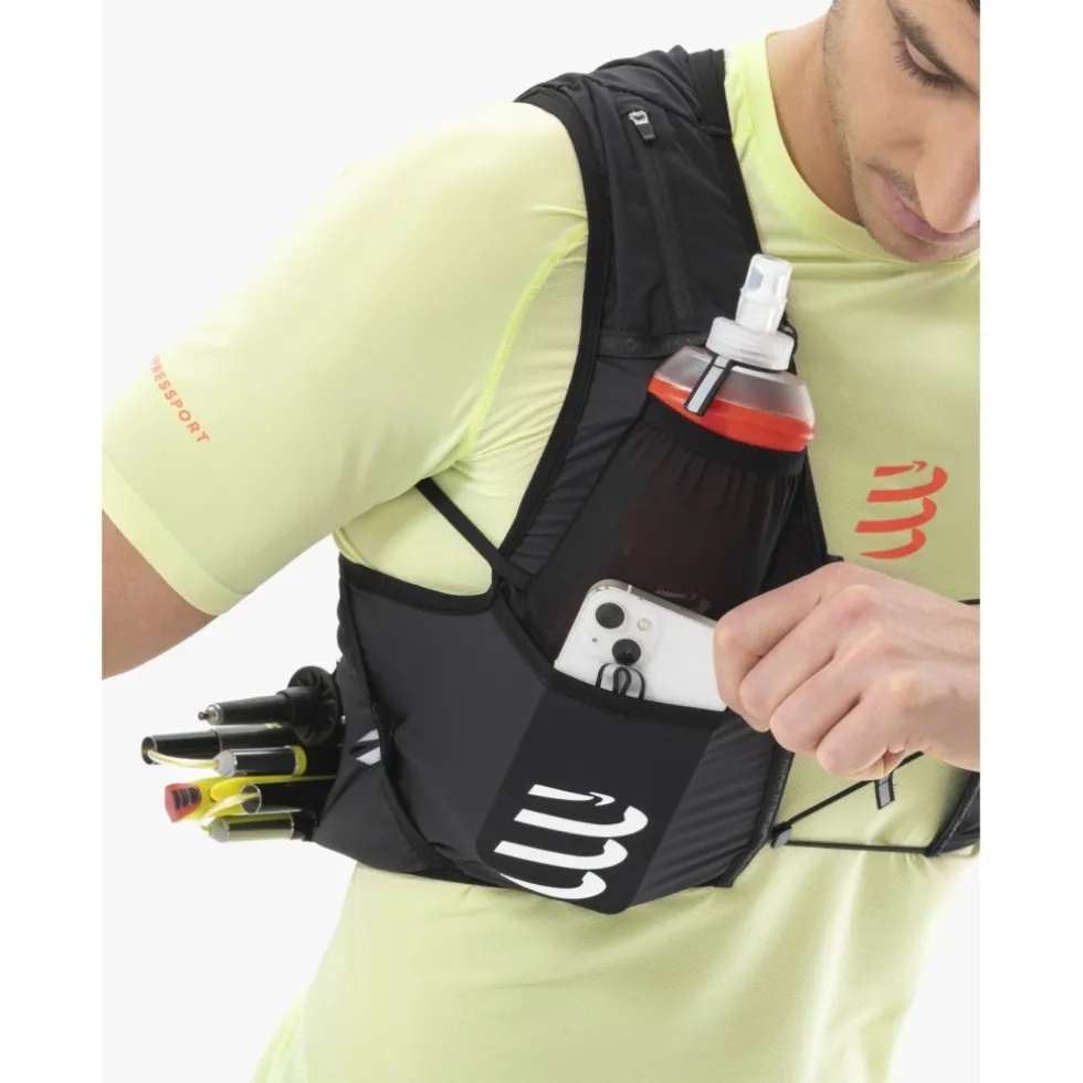 Compressport UltRun Evo Pack 10L Drinkrugzak - zwart