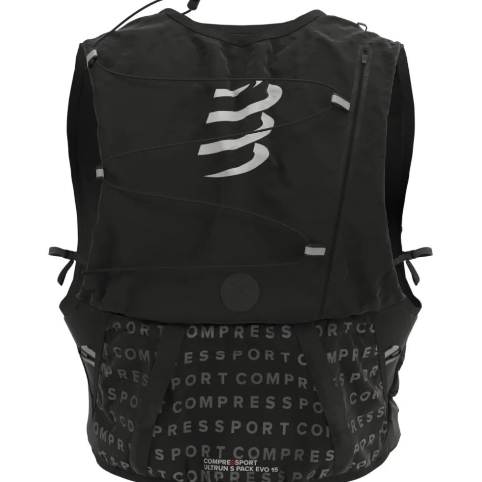 Compressport UltRun S Pack Evo 15L Drinkrugzak - zwart