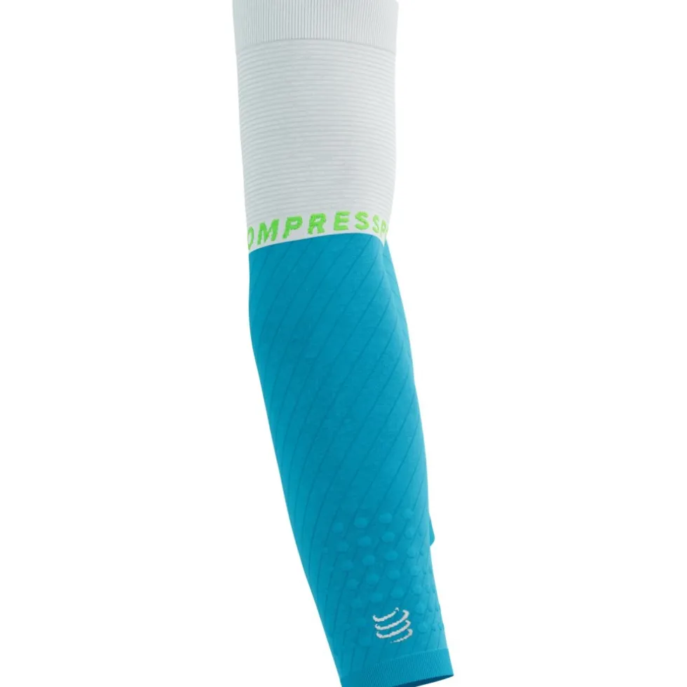 Compressport ArmForce Ultralight Compressie Armwarmers - norse blue/neon green