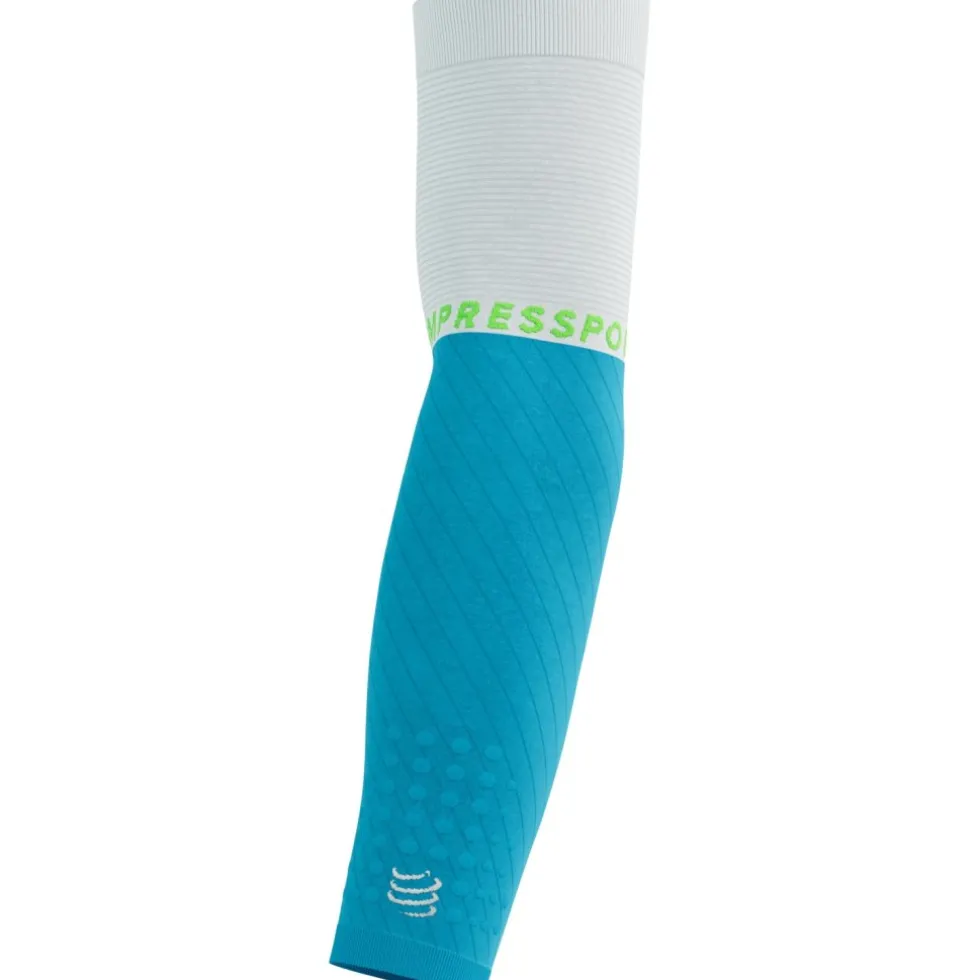 Compressport ArmForce Ultralight Compressie Armwarmers - norse blue/neon green