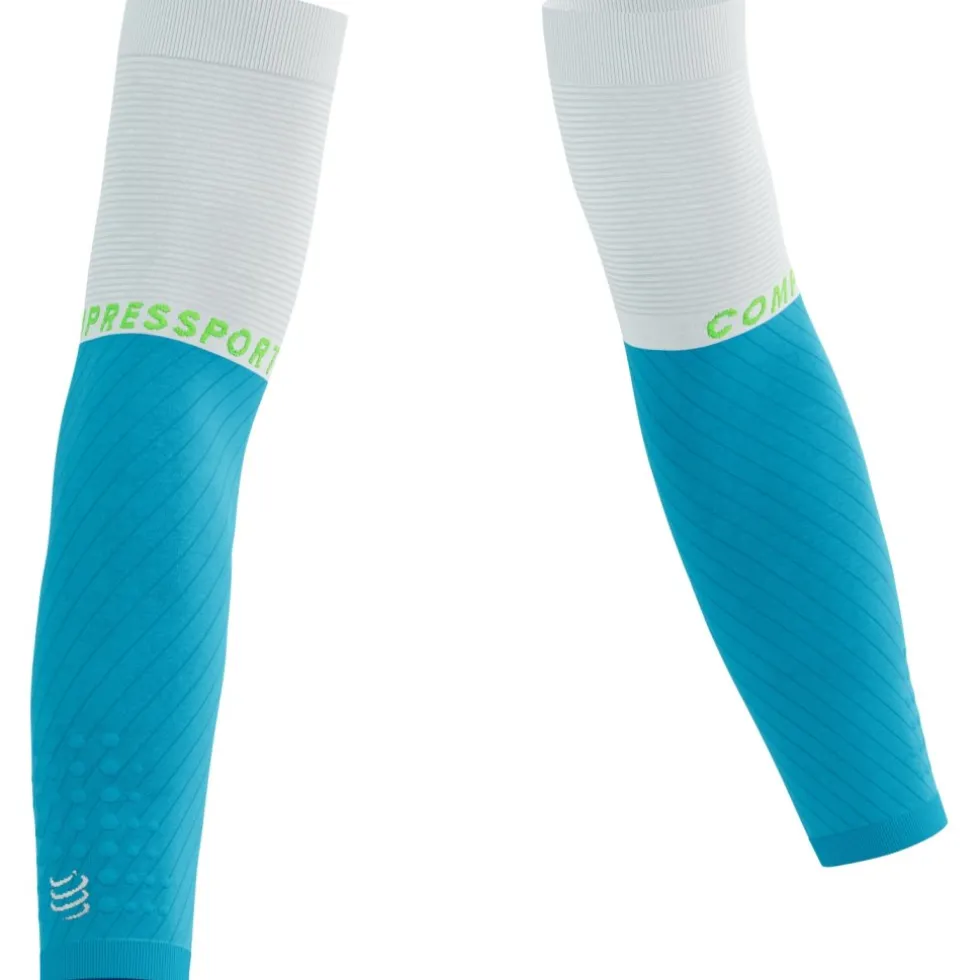 Compressport ArmForce Ultralight Compressie Armwarmers - norse blue/neon green