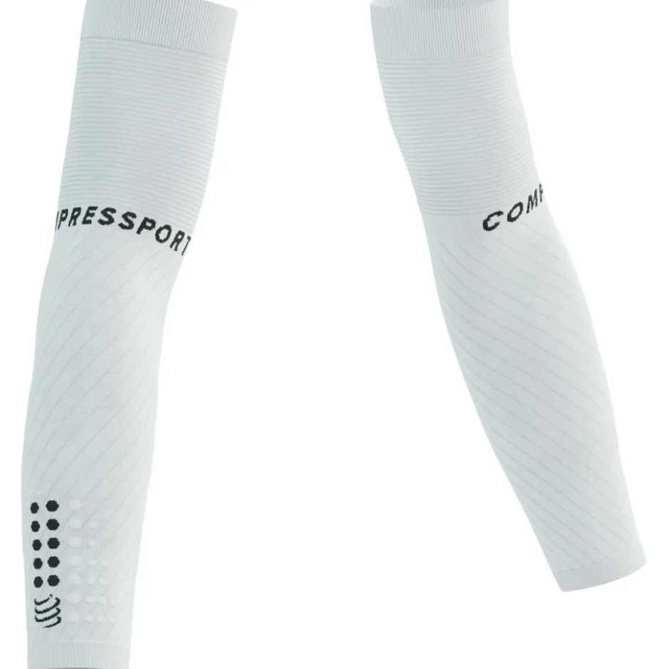 Armwarmers, Beenwarmers & Kniewarmers|Armwarmers, Beenwarmers En Kniewarmers < Compressport ArmForce Ultralight Compressie Armwarmers - wit