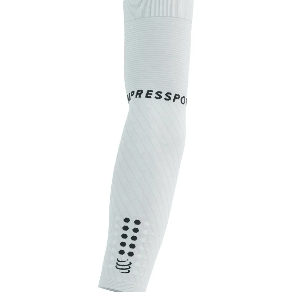 Armwarmers, Beenwarmers & Kniewarmers|Armwarmers, Beenwarmers En Kniewarmers < Compressport ArmForce Ultralight Compressie Armwarmers - wit