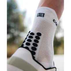 Compressport Pro Racing Compressiesokken v4.0 Run High - white/black/core red