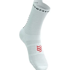 Compressport Pro Racing Compressiesokken v4.0 Run High - white/black/core red