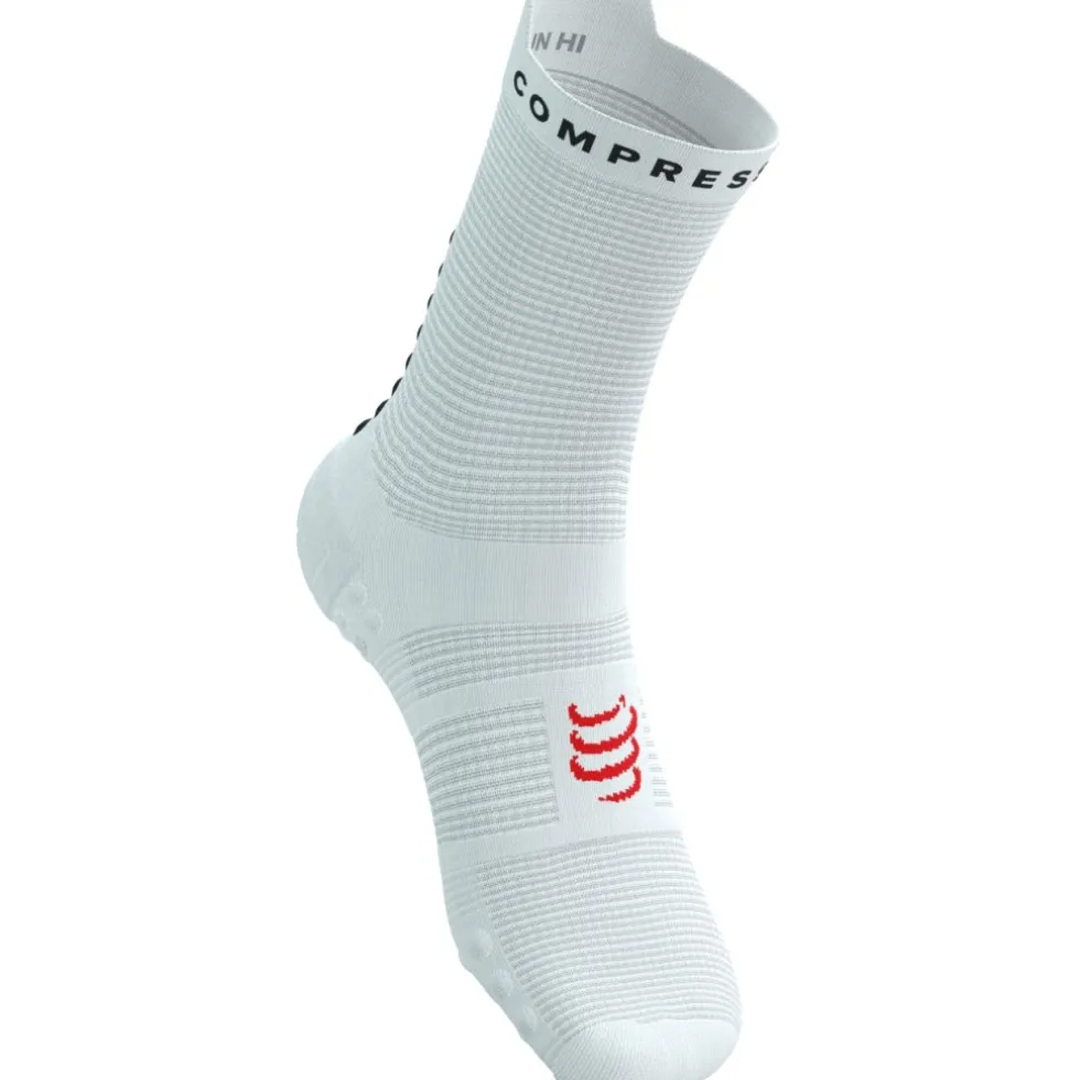 Compressport Pro Racing Compressiesokken v4.0 Run High - white/black/core red