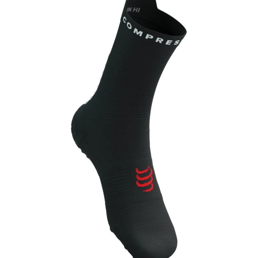 Compressport Pro Racing Compressiesokken v4.0 Run High - black/white/core red