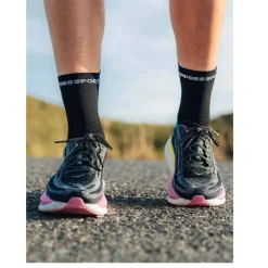 Compressport Pro Racing Compressiesokken v4.0 Run High - black/white/core red