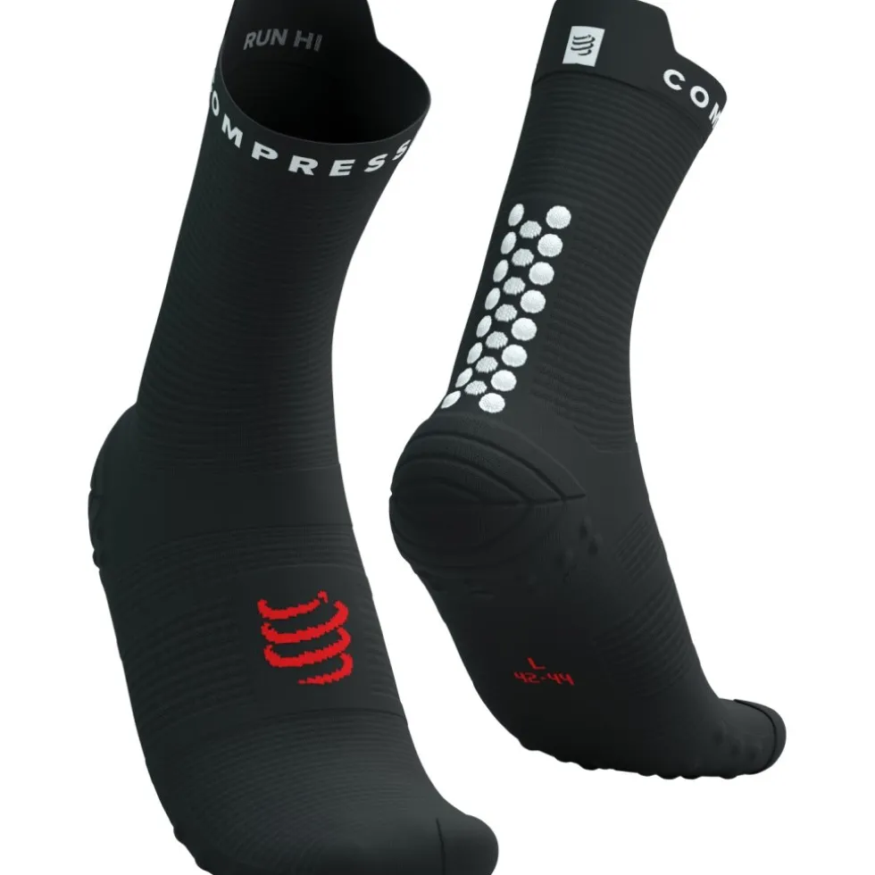 Compressport Pro Racing Compressiesokken v4.0 Run High - black/white/core red