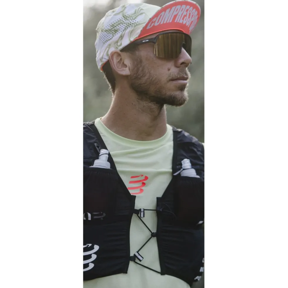 Compressport Pro Racing Pet - green camo/fluo red