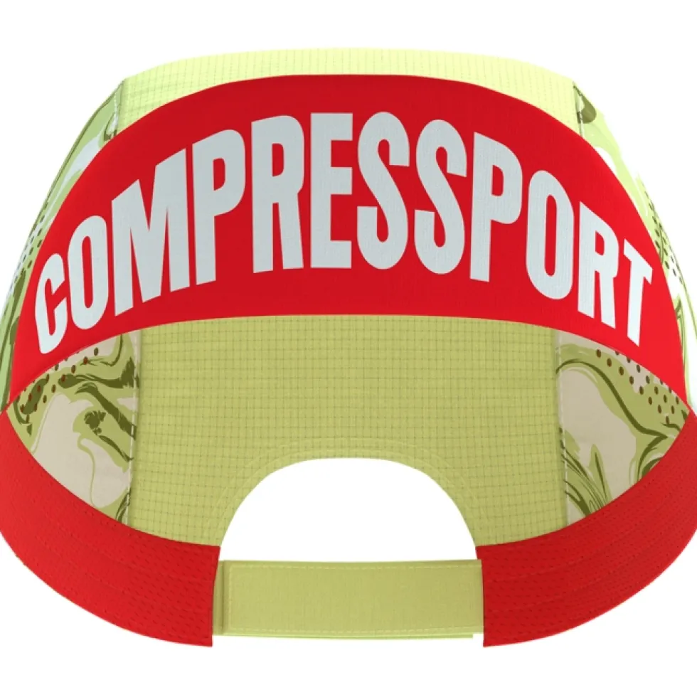 Compressport Pro Racing Pet - green camo/fluo red