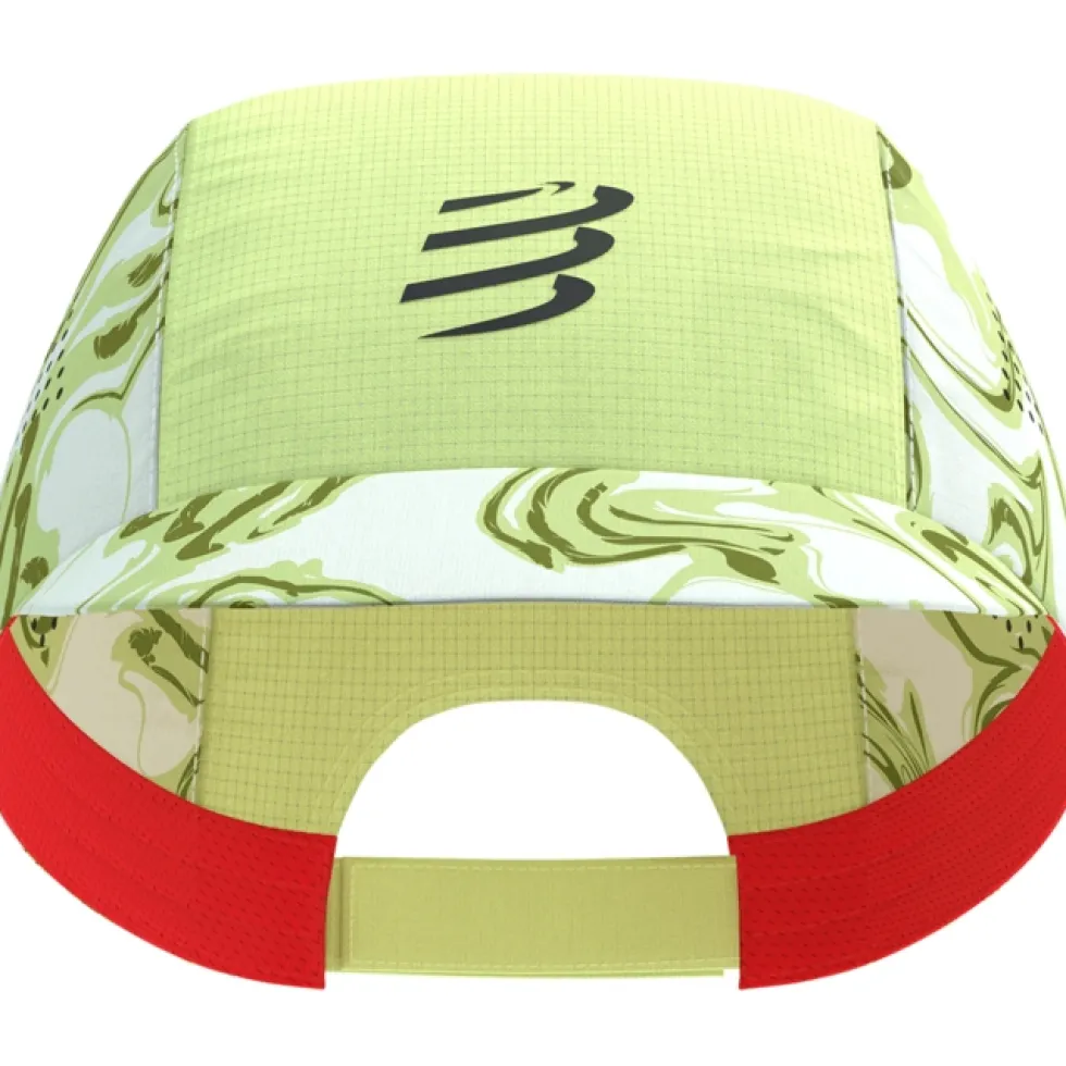 Compressport Pro Racing Pet - green camo/fluo red