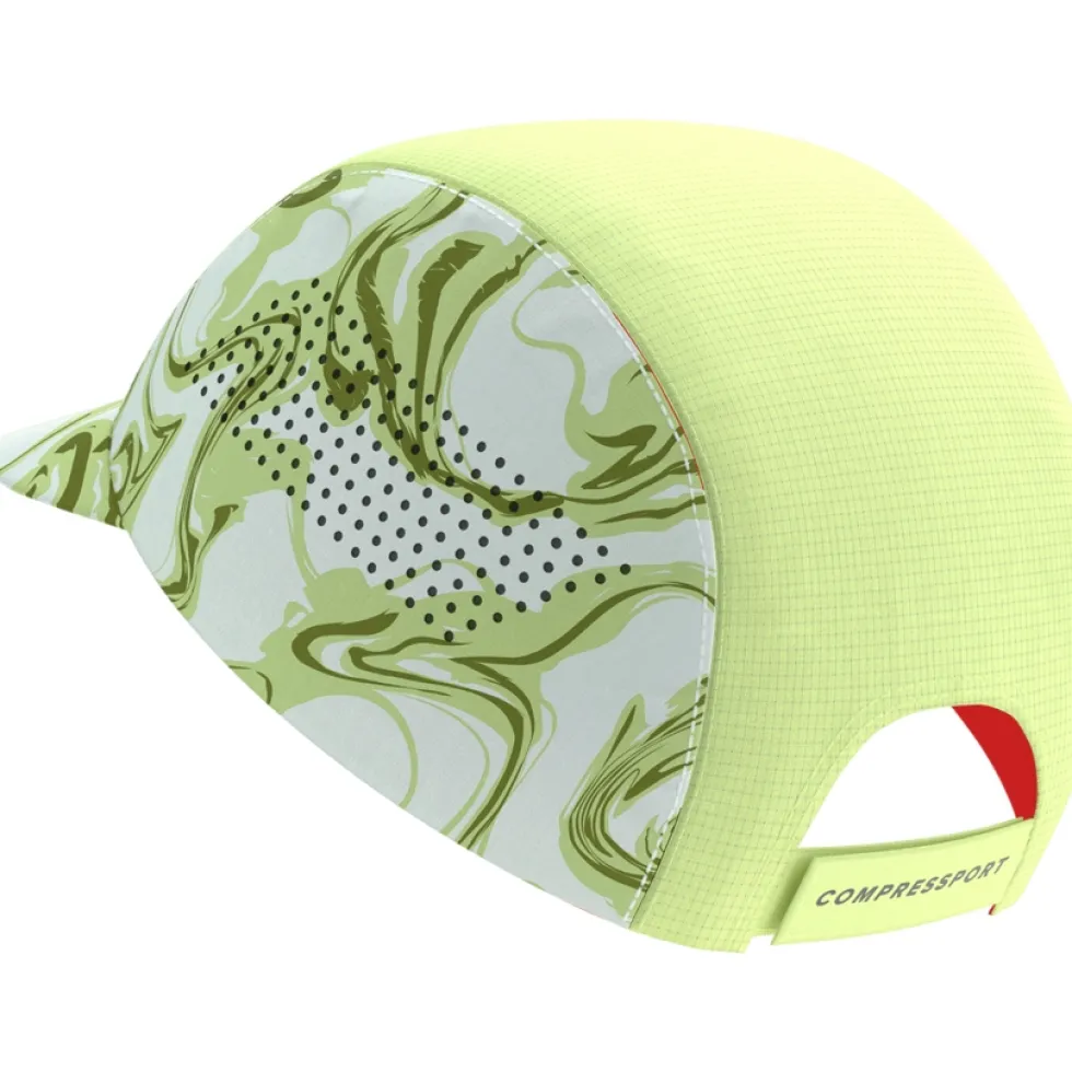 Compressport Pro Racing Pet - green camo/fluo red