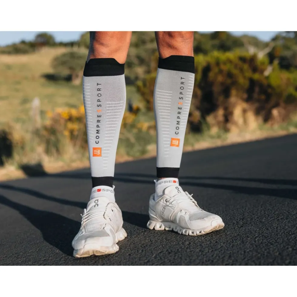 Compressport R2 3.0 Kuitcompressoren - grey melange/black