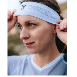 Compressport Thin On/Off Hoofdband - wit/zwart