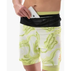 Compressport Trail Racing 2-in-1 Short Heren - green camo