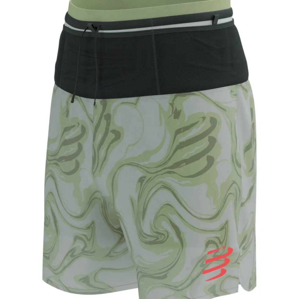 Compressport Trail Racing 2-in-1 Short Heren - green camo