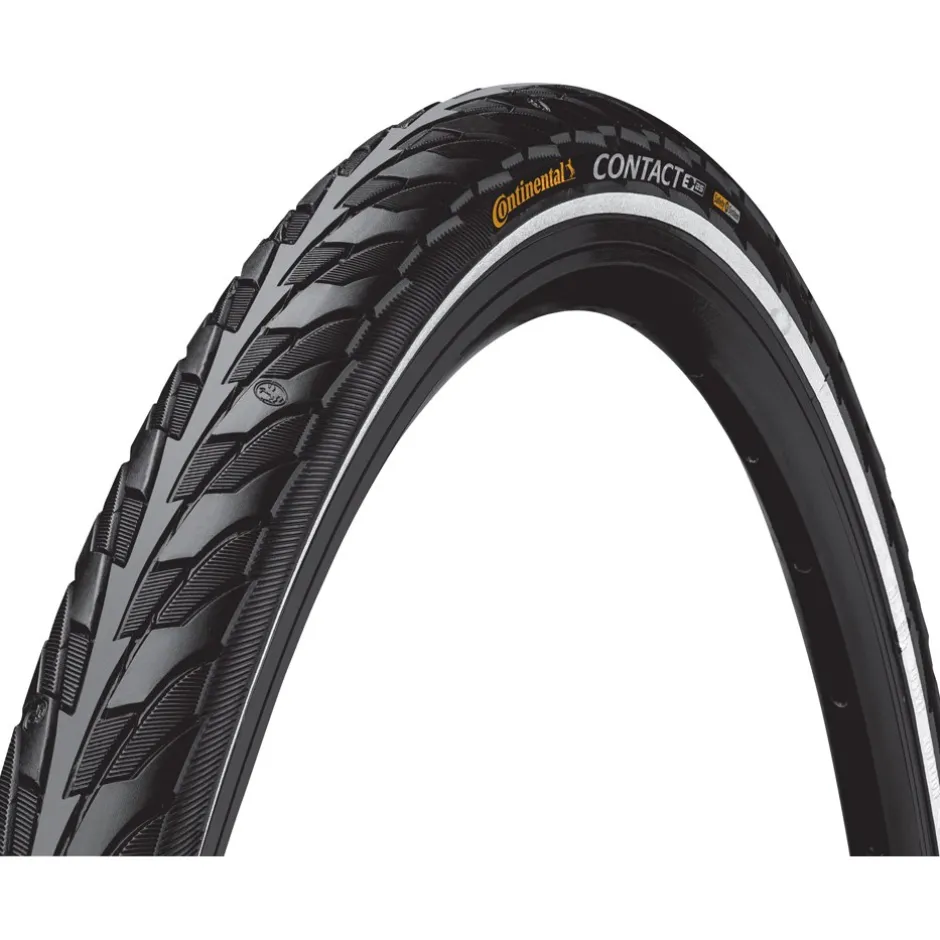 Banden < Continental Contact Draadband - 622 - black Reflex