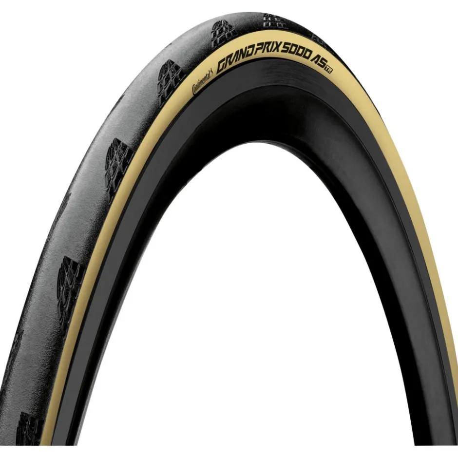Banden < Continental Grand Prix 5000 AS TR Vouwband - Vectran Breaker | LazerGrip - 32-622 - zwart/crème