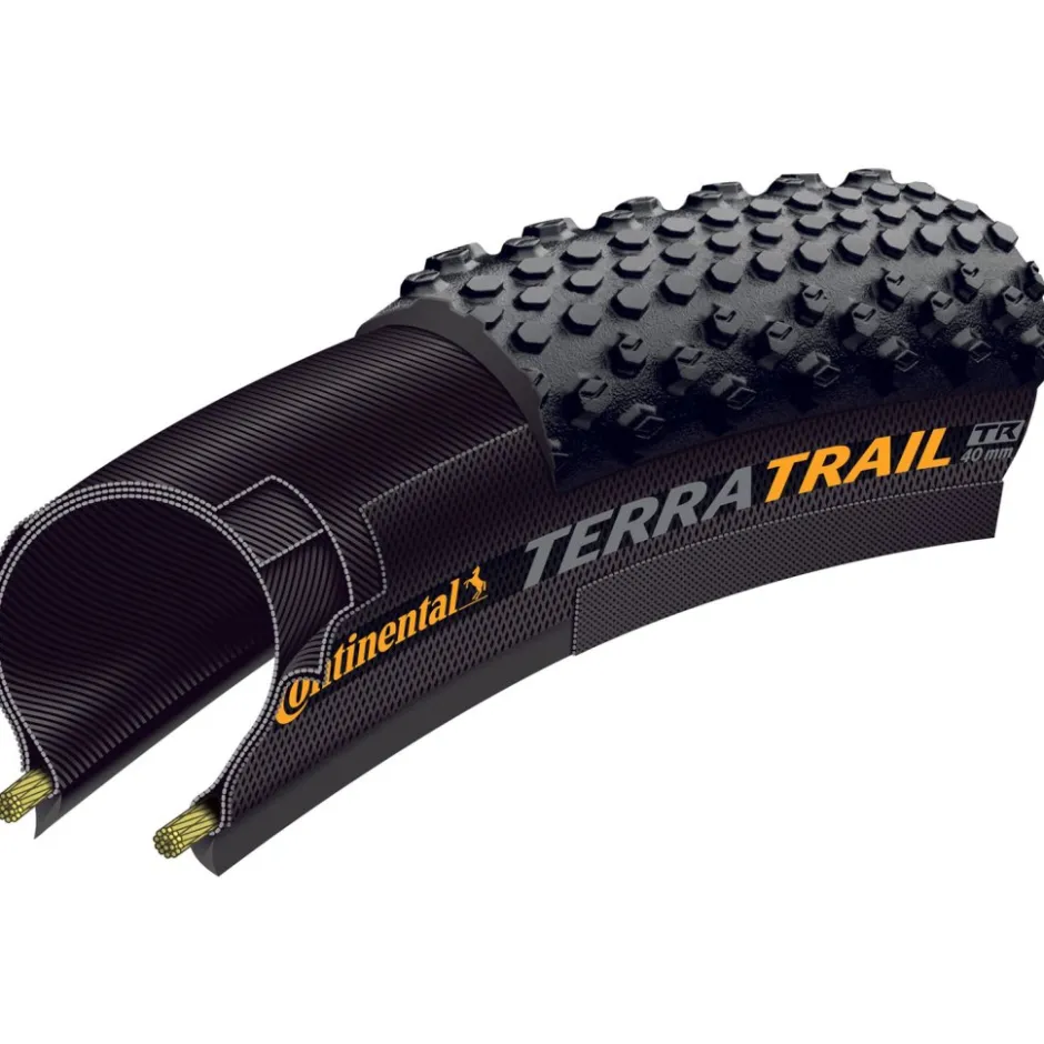 E-Bike Banden|Banden < Continental Terra Trail Vouwband - Gravel | ShieldWall - 40-622 | zwart/bruin