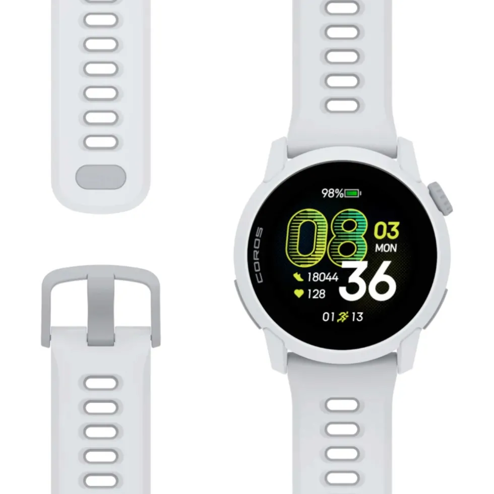 COROS PACE 4 GPS Multisporthorloge - Siliconen band - Wit