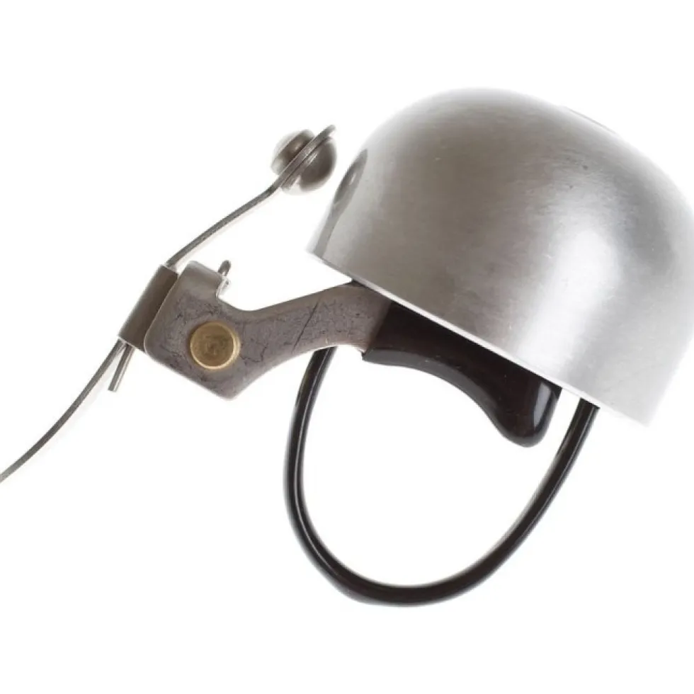 Crane Bell Co. E-NE Fietsbel - matte silver
