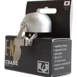 Crane Bell Co. E-NE Fietsbel - matte silver