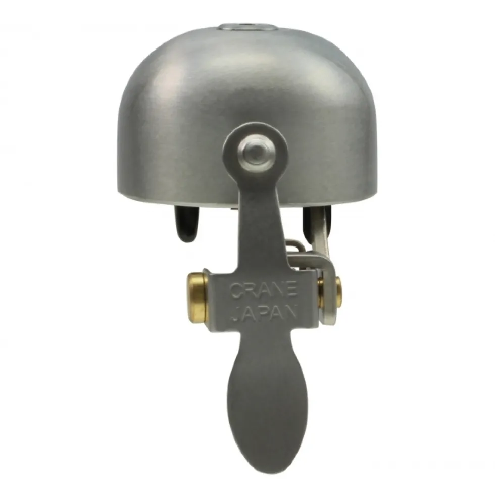 Crane Bell Co. E-NE Fietsbel - matte silver