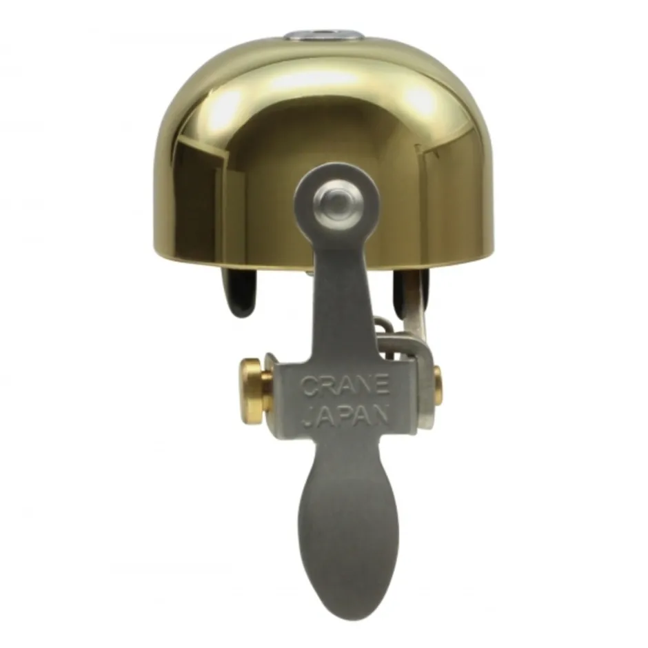 Bellen < Crane Bell Co. E-NE Fietsbel - polished gold