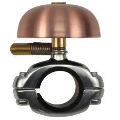 Bellen < Crane Bell Co. Mini Karen Fietsbel - Die Cast Mount - brushed copper