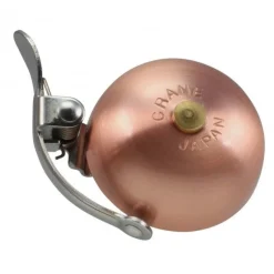 Crane Bell Co. Mini Suzu Fietsbel - Steel Band Mount - brushed copper