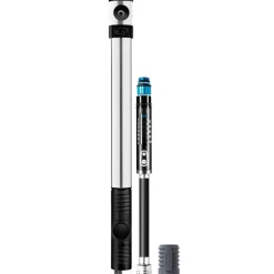 Crankbrothers Klic HP Hand Pump/CO2-Pump with gauge - silver