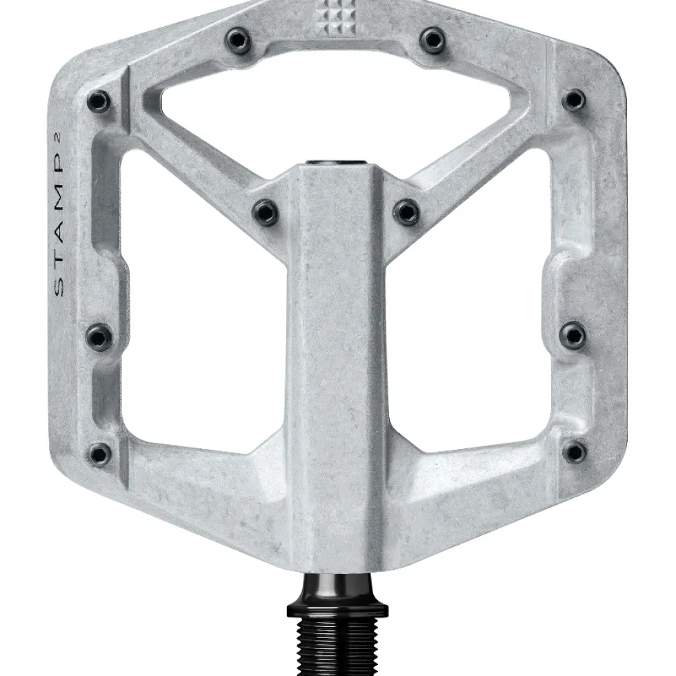 Crankbrothers Stamp 2 Flat Pedal - small - raw silver