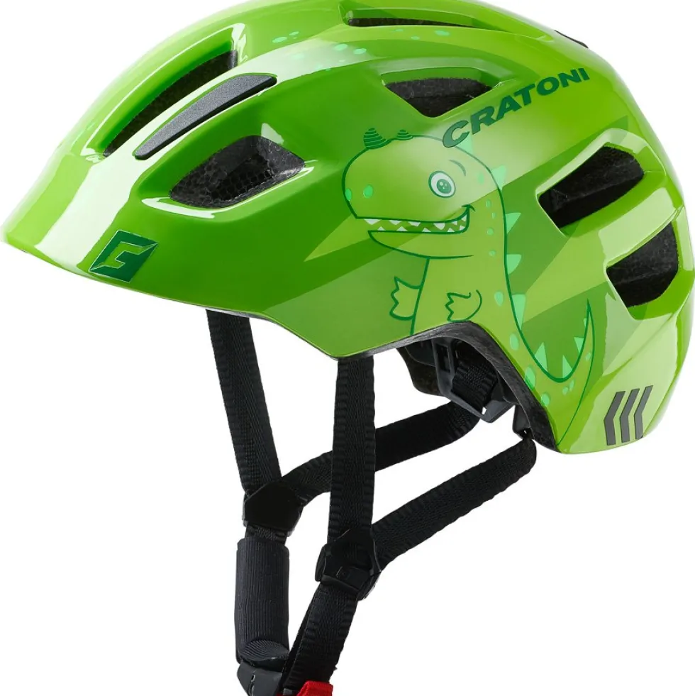 CRATONI Maxster Kinderfietshelm - dino green glossy