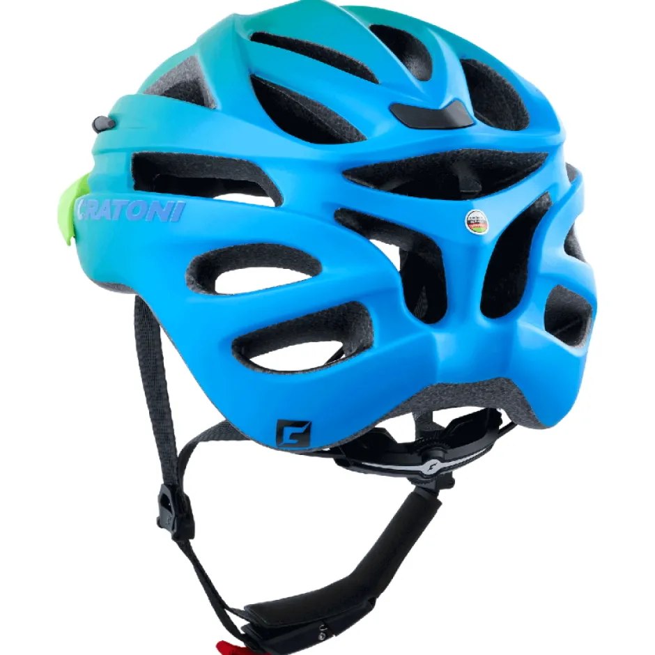 Helmen Kinderen < CRATONI Pacer Jr. Jeugd Fietshelm - green-blue matt