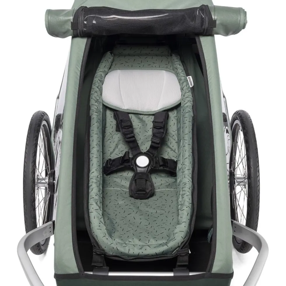 Croozer Baby Seat for Kid Bike Trailer from Model Year 2014 - jungle green